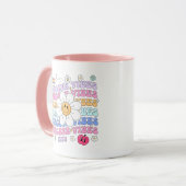 Vibes d'enseignant rétro Appréciation Mug (Devant gauche)