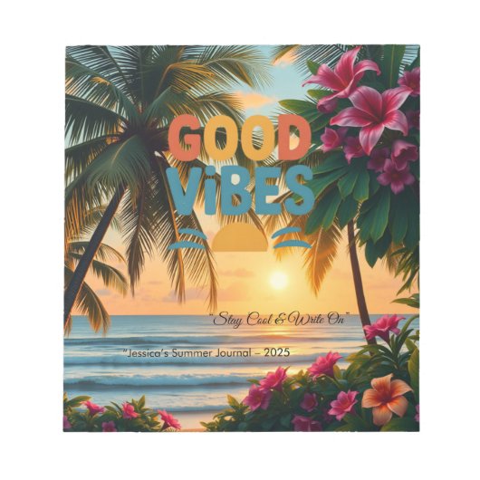 Vibes d'été Carnet tropical (Devant)
