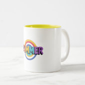 Vibes d'été colorées Mug (Devant droit)