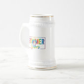 Vibes d'été Cravate-Dye Rainbow Coffee Mug Bold (Devant gauche)