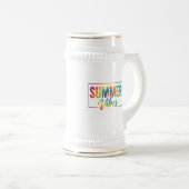 Vibes d'été Cravate-Dye Rainbow Coffee Mug Bold (Devant droit)