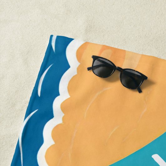 Vibes d'été positives Evil Eye moderne serviette d (En situation)