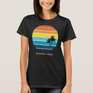 Vibes d'été Vibes de plage T-shirt femme