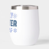 Vibes d'hiver confortables - Typographie du flocon (Arrière)