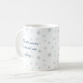 Vibes d'hiver congelées - Mug de flocon de neige a (Devant gauche)