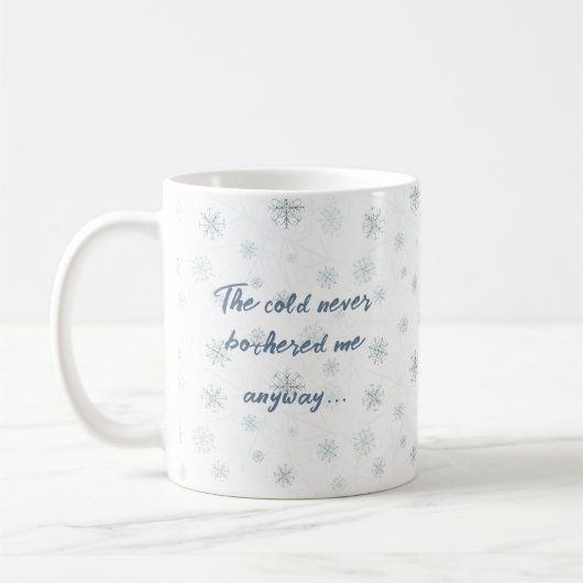 Vibes d'hiver congelées - Mug de flocon de neige a (Gauche)