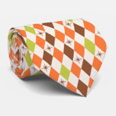 Vibes du milieu du siècle - cravate géométrique ré (Roulé)