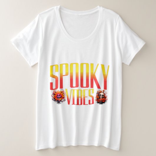 Vibes éffrayantes : Halloween Graphic Tee (Design devant)