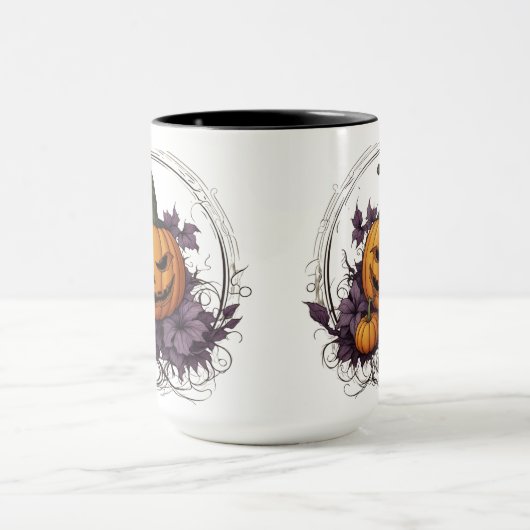 "Vibes Éffrayantes Halloween Mug - Sip in Funny St (Centre)