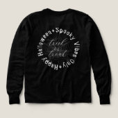 Vibes éffrayantes Nom de famille uniquement T-shir (Motif dos)