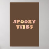 Vibes éffrayantes Poster d'Art Mur Halloween (Devant)