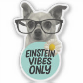 Vibes Einstein uniquement - Sticker Smart & Sassy (Devant)
