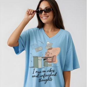 Vibes en Onafgemaakte Gedachten T-shirt