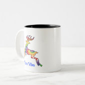 Vibes festives Tie Dye Reindeer Mug (Devant gauche)