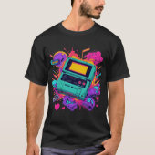 Vibes Gamer Retro - T-Shirt Neon Arcade des années (Devant)