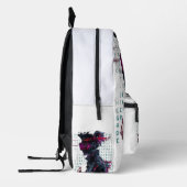 "Vibes Glitchy - sac à dos Art numérique" (Gauche)