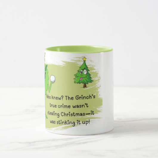 Vibes Grinch Mug Café - Sips Parfaitement Joués (Centre)