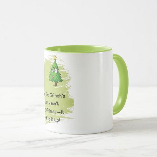 Vibes Grinch Mug Café - Sips Parfaitement Joués (Devant droit)