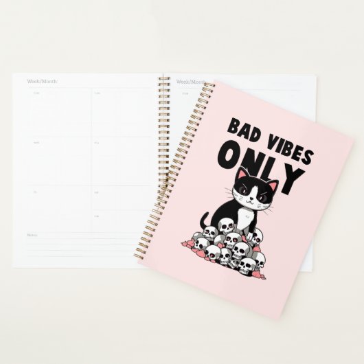 Vibes incorrectes uniquement - Chat et crânes (Devant avec enveloppe)