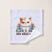 Vibes incorrectes uniquement - Fierce Chat & Skuls (Gant de toilette)