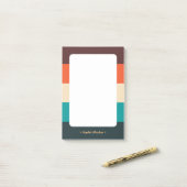 Vibes kleur geblokkeerd Post-it® Notes (Op bureau)