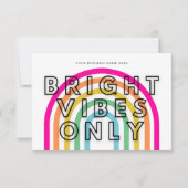 Vibes lumineuses seulement bougie Carte de remerci (Devant)