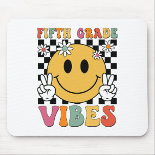 Vibes meisjes vijfde klas retro glimlach team 5e l muismat