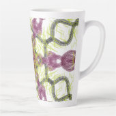 Vibes-Mok | Levendige tropische Abstracte kunst Latte Mok (Rechts)