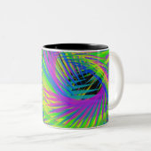 Vibes Mug | Art Abstrait Tropical Vibrant (Devant droit)