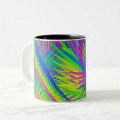 Vibes Mug | Art Abstrait Tropical Vibrant (Devant gauche)