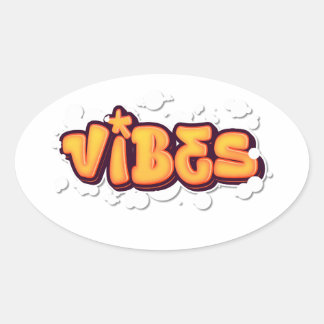 Vibes  ovale sticker
