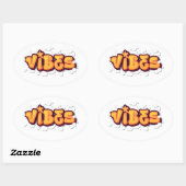 Vibes ovale sticker (Vel)