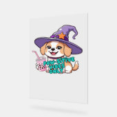 Vibes Paw seulement - Chien mignon avec thé à bull (Angle)