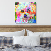 Vibes Paw-sitive Canvas étirées Impression (Insitu(Chambre))
