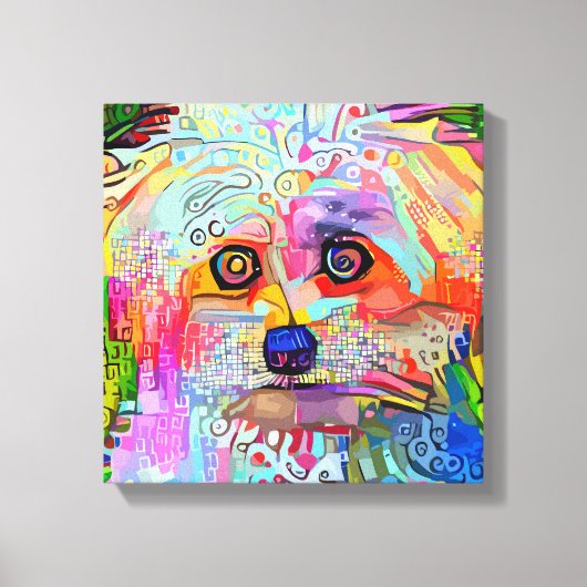 Vibes Paw-sitive Canvas étirées Impression (Recto)