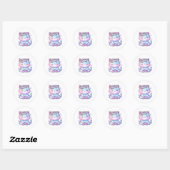 Vibes Pawsitive Uniquement Méditer Sticker Chat (Feuille)