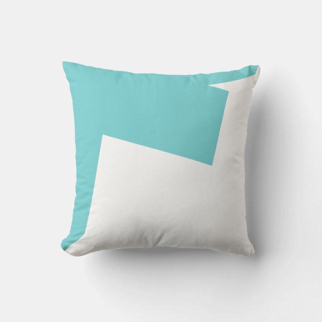 Vibes positives Abstrait Art Blue Cushion Coussin (Recto)