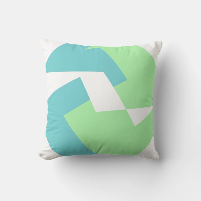 Vibes positives Abstrait Art Cushion Coussin (Recto)