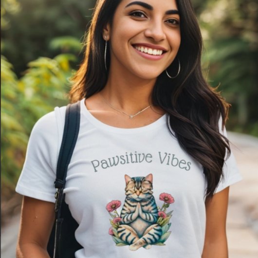 Vibes positives amusantes T-shirt Amoureux des cha