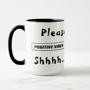 " Vibes positives" Barre de chargement " Mug
