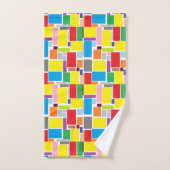 Vibes positives Couleurs joyeux Blocs d'art Abstra (Serviette à main)