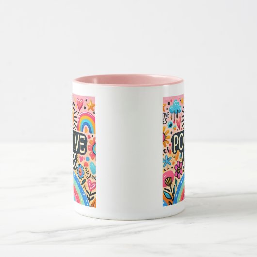Vibes positives, Mug coloré (Centre)