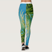 Vibes positives Palm Tree Leggings ensoleillés (Dos)