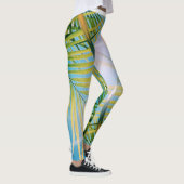Vibes positives Palm Tree Leggings ensoleillés (Droite)