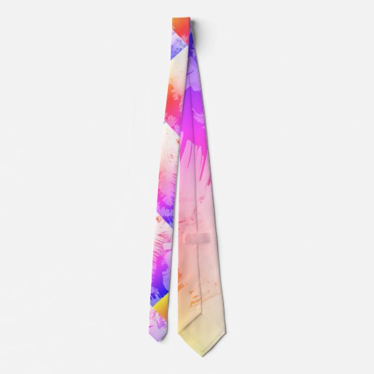 Vibes positives Pastel Colors Palm Trees Cravate (Dos)