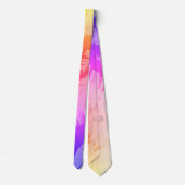 Vibes positives Pastel Colors Palm Trees Cravate (Dos)