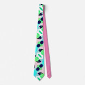 Vibes positives Pastel Turquoise Cravate minimalis (Devant)
