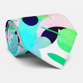 Vibes positives Pastel Turquoise Cravate minimalis (Roulé)