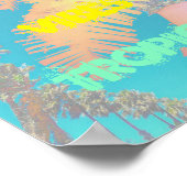 Vibes positives Poster de palmiers tropicaux (Coin)