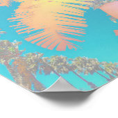 Vibes positives Poster de palmiers tropicaux (Coin)